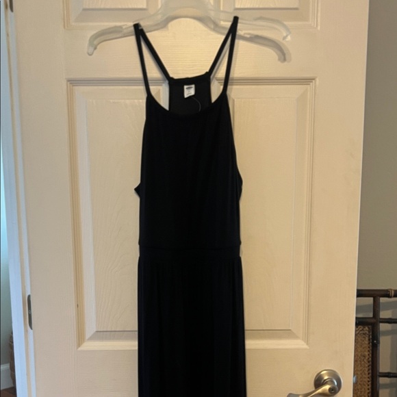 Old Navy Dresses & Skirts - Old Navy Classic Black Long Racer Back Cotton Dress - NWT